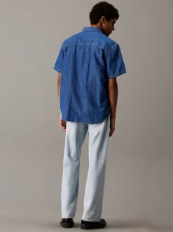Calvin Klein Kurzärmliges Denim-Hemd^Herren Hemden & Poloshirts