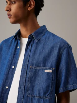 Calvin Klein Kurzärmliges Denim-Hemd^Herren Hemden & Poloshirts