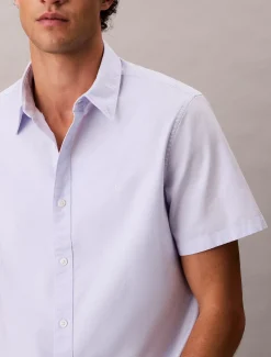 Calvin Klein Kurzärmliges Hemd aus Oxford-Baumwolle^Herren Hemden & Poloshirts