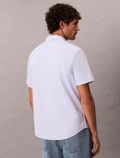 Calvin Klein Kurzärmliges Hemd aus Oxford-Baumwolle^Herren Hemden & Poloshirts
