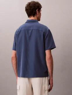 Calvin Klein Kurzärmliges Hemd aus weichem Modal^Herren Hemden & Poloshirts