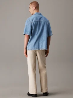 Calvin Klein Kurzärmliges lässiges Denim-Hemd^Herren Hemden & Poloshirts