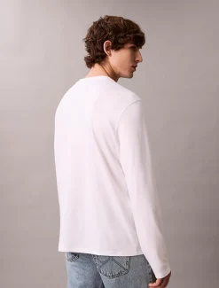Calvin Klein Langarm-T-Shirt aus Supima-Baumwoll-Interlock^Herren T-shirts