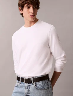 Calvin Klein Langarm-T-Shirt aus Supima-Baumwoll-Interlock^Herren T-shirts