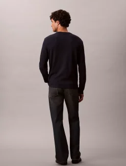 Calvin Klein Langarm-T-Shirt mit Waffelstruktur^Herren T-shirts