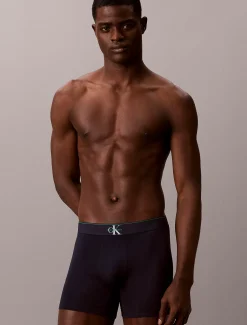 Calvin Klein Lange Boxershorts - Graphic Monogram Cotton Stretch^Herren Slips|Boxers