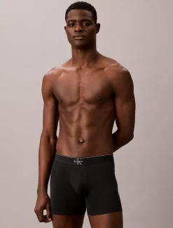 Calvin Klein Lange Boxershorts - Graphic Monogram Cotton Stretch^Herren Slips|Boxers