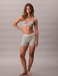 Calvin Klein Lange Boxershorts - Heritage Cotton Stretch^Damen Unterhosen