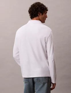 Calvin Klein Langärmliges Poloshirt aus Supima-Baumwolle^Herren Hemden & Poloshirts