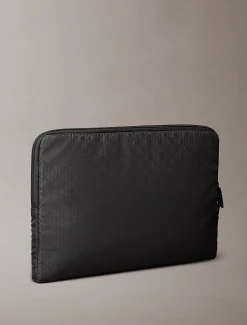 Calvin Klein Laptop-Hülle mit Allover-Emblem-Logo-Jacquardmuster^Herren Geldbörsen & Kartenetuis|Taschen