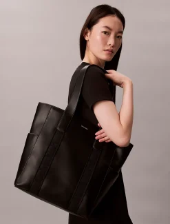 Calvin Klein Laptop-Shopper mit Logo-Jacquardmuster^Damen Tote Bags|Umhängetaschen