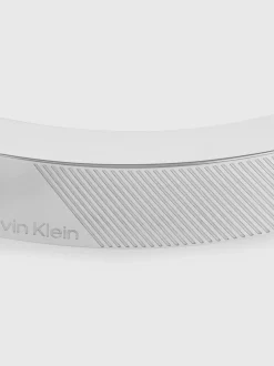Calvin Klein Lederarmband mit Logo-Plakette^Herren Uhren & Schmuck