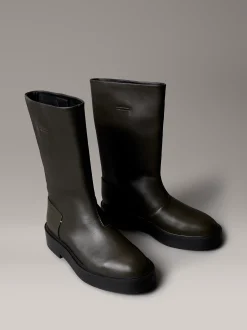 Calvin Klein Lederboots mit Blockabsatz^Damen Boots