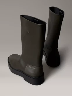 Calvin Klein Lederboots mit Blockabsatz^Damen Boots