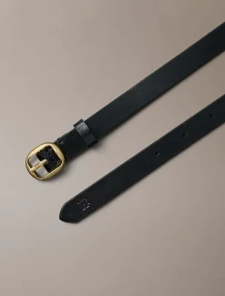 Calvin Klein Ledergürtel mit abgerundeter Schnalle^Damen Gürtel