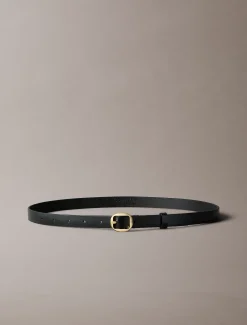 Calvin Klein Ledergürtel mit abgerundeter Schnalle^Damen Gürtel