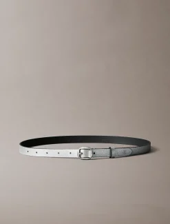 Calvin Klein Ledergürtel mit abgerundeter Schnalle^Damen Gürtel