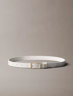 Calvin Klein Ledergürtel mit Metall-Monogramm^Damen Gürtel