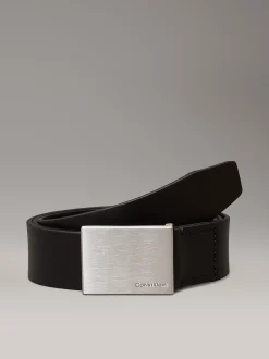 Calvin Klein Ledergürtel mit Plakette^Herren Gürtel