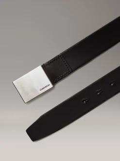 Calvin Klein Ledergürtel mit Plakette^Herren Gürtel