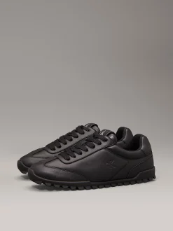 Calvin Klein Leder-Sneakers mit flachem Profil^Damen SneakerFrisch Eingetroffen