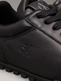 Calvin Klein Leder-Sneakers mit flachem Profil^Damen SneakerFrisch Eingetroffen