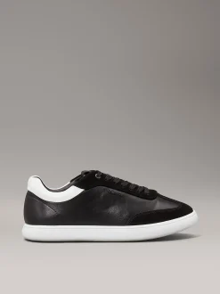 Calvin Klein Leder-Sneakers mit flachem Profil^Damen SneakerFrisch Eingetroffen