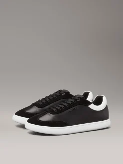 Calvin Klein Leder-Sneakers mit flachem Profil^Damen SneakerFrisch Eingetroffen