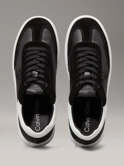 Calvin Klein Leder-Sneakers mit flachem Profil^Damen SneakerFrisch Eingetroffen