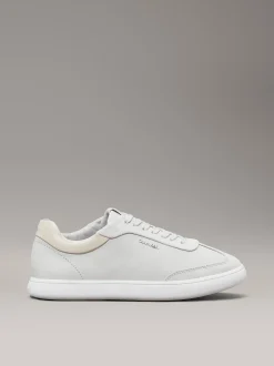 Calvin Klein Leder-Sneakers mit flachem Profil^Damen SneakerFrisch Eingetroffen