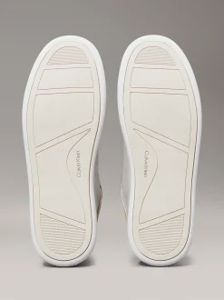 Calvin Klein Leder-Sneakers mit flachem Profil^Damen SneakerFrisch Eingetroffen