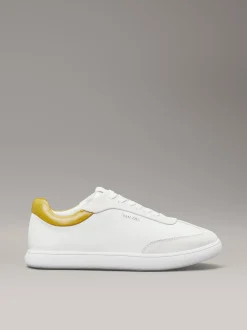 Calvin Klein Leder-Sneakers mit flachem Profil^Damen SneakerFrisch Eingetroffen