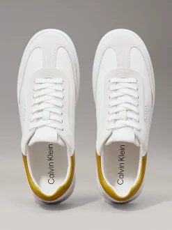 Calvin Klein Leder-Sneakers mit flachem Profil^Damen SneakerFrisch Eingetroffen
