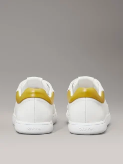 Calvin Klein Leder-Sneakers mit flachem Profil^Damen SneakerFrisch Eingetroffen