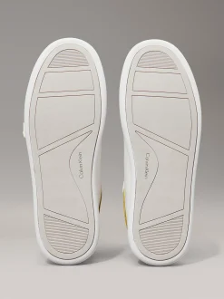 Calvin Klein Leder-Sneakers mit flachem Profil^Damen SneakerFrisch Eingetroffen