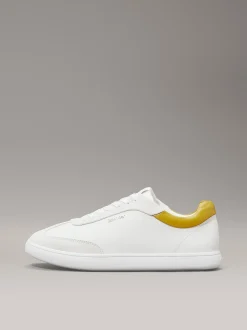 Calvin Klein Leder-Sneakers mit flachem Profil^Damen SneakerFrisch Eingetroffen