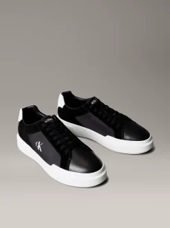 Calvin Klein Leder-Sneakers mit NYC-Look und lang anhaltender Traktion^Herren SneakerFrisch Eingetroffen