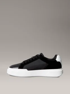 Calvin Klein Leder-Sneakers mit NYC-Look und lang anhaltender Traktion^Herren SneakerFrisch Eingetroffen