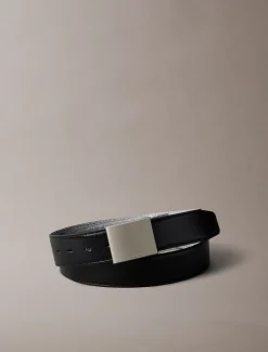 Calvin Klein Leder-Wendegürtel mit Schnalle und Plakette^Herren Gürtel
