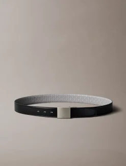Calvin Klein Leder-Wendegürtel mit Schnalle und Plakette^Herren Gürtel
