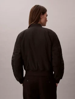 Calvin Klein Leicht gefütterte Nylon-Bomberjacke^Damen JackenFrisch Eingetroffen