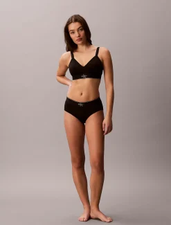 Calvin Klein Leicht gefütterter Bralette - Graphic Monogram Microfibre Stretch^Damen Bhs & BralettesFrisch Eingetroffen