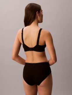 Calvin Klein Leicht gefütterter Bralette - Graphic Monogram Microfibre Stretch^Damen Bhs & BralettesFrisch Eingetroffen