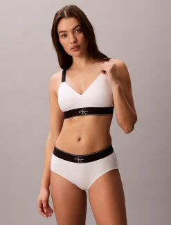 Calvin Klein Leicht gefütterter Bralette - Graphic Monogram Microfibre Stretch^Damen Bhs & BralettesFrisch Eingetroffen