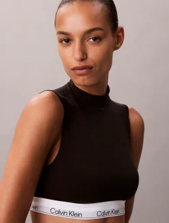 Calvin Klein Leicht gefütterter Stehkragen-Bralette - Icon Cotton Modal^Damen Bhs & BralettesFrisch Eingetroffen