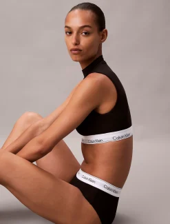 Calvin Klein Leicht gefütterter Stehkragen-Bralette - Icon Cotton Modal^Damen Bhs & BralettesFrisch Eingetroffen