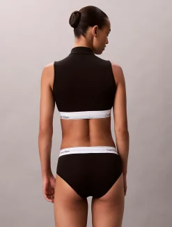 Calvin Klein Leicht gefütterter Stehkragen-Bralette - Icon Cotton Modal^Damen Bhs & BralettesFrisch Eingetroffen