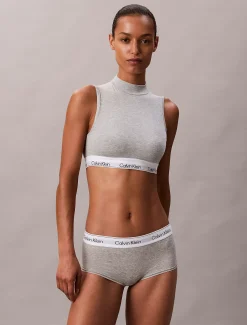 Calvin Klein Leicht gefütterter Stehkragen-Bralette - Icon Cotton Modal^Damen Bhs & BralettesFrisch Eingetroffen