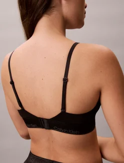 Calvin Klein Leicht gepolsterter Metallic-Triangel-Bralette - Icon Cotton Modal^Damen Bhs & BralettesFrisch Eingetroffen