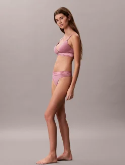 Calvin Klein Leicht gepolsterter Metallic-Triangel-Bralette - Icon Cotton Modal^Damen Bhs & BralettesFrisch Eingetroffen